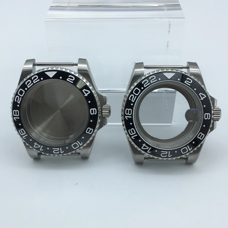 

Роскошный мужской корпус часов nh35 40 мм GMT Mod, сапфировое стекло, керамическая вставка для механизма Seiko nh35 nh36 nh38 Miyota8215