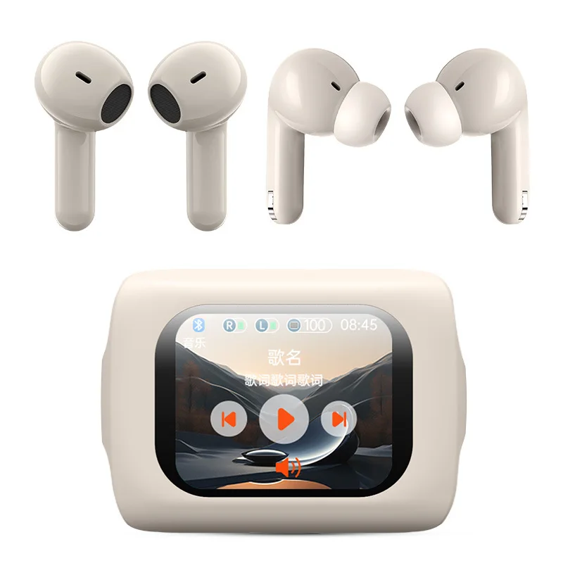 

Dual Earphones LED Multi Functional Touch Screen Active Noise Reduction+Mic Call Noise Reduction Wireless Bluetooth Headphones