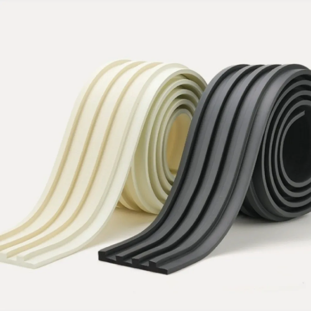 3 Meter Imitation Grille Wall Sticker NBR Foam Waterproof Fluted Wall Panel Thick Moisture-proof Fluted Wall Trim