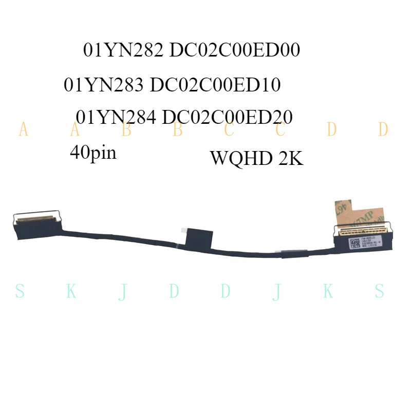 

M LCD Cable for Lenovo T490S T495S T14S 01YN282 01YN283 01YN284 DC02C00ED20 ED10