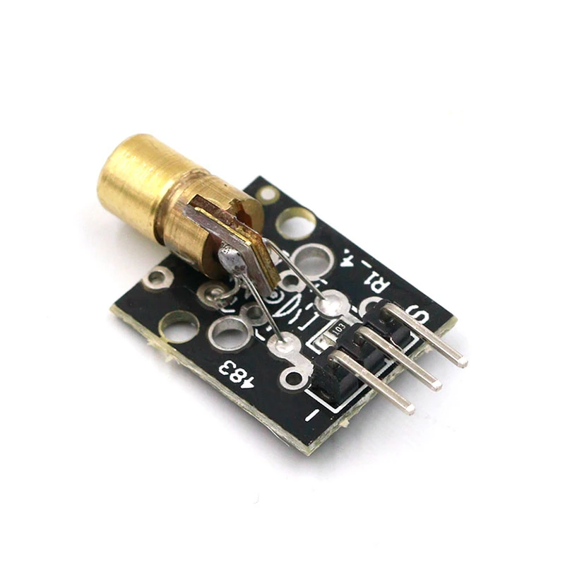 5v-5mw-red-dot-laser-diodo-cabeca-de-cobre-arduino-ky-008-650nm-modulo-sensor-laser-6mm