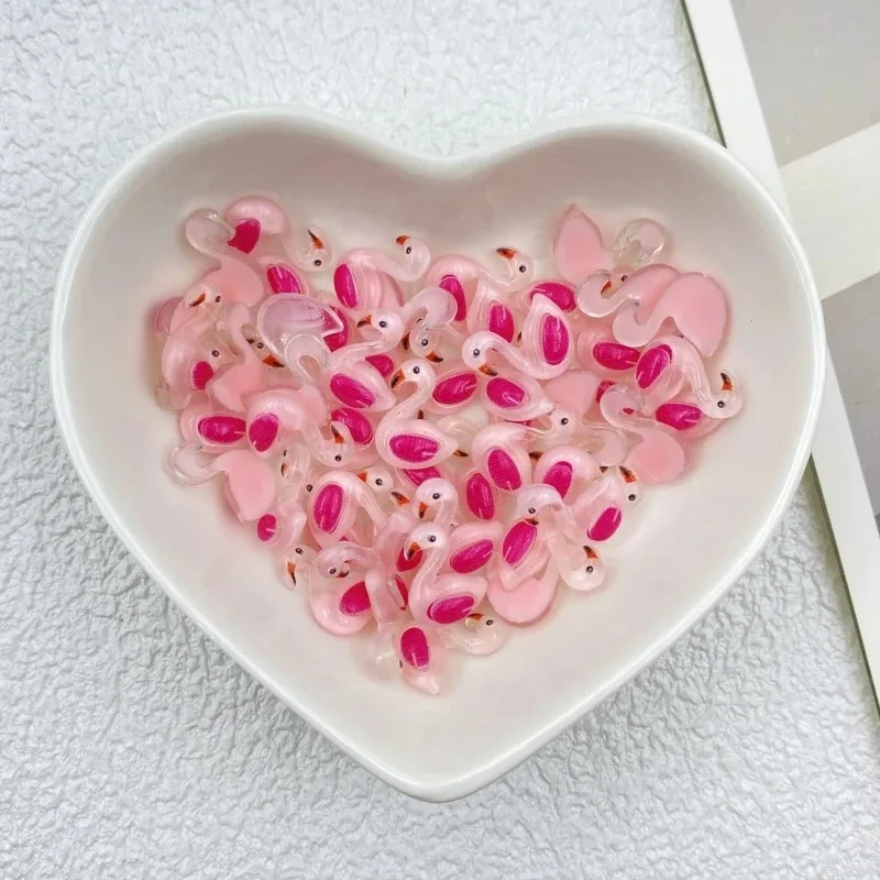 20 قطع الكرتون سوان DIY مجوهرات من مادة الراتنج والمنمنمات مسمار الفن الفنون الحرف 3D المجوهرات الزخرفية