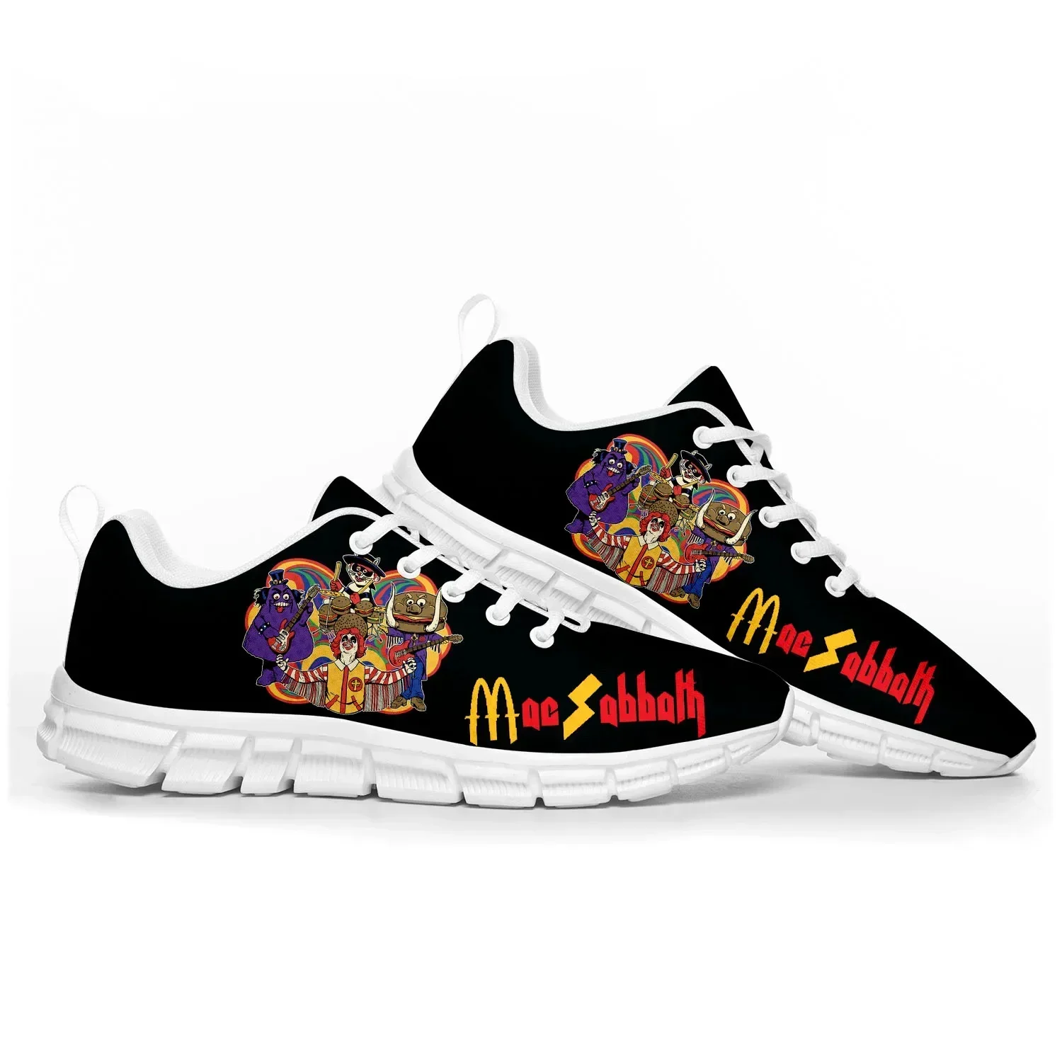 

Спортивная обувь Mac Sabbath для мужчин, женщин, подростков и детей, кроссовки на заказ, обувь индивидуального пошива, высококачественная обувь для пар, белая.