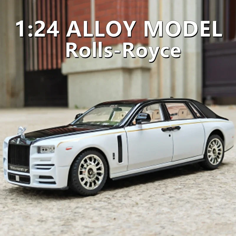 1:24 Rolls-Royce Mansory Phantom Alloy Car Model Diecast & Toy Vehicles Metal Car Model High Simulation Collection Children Gift