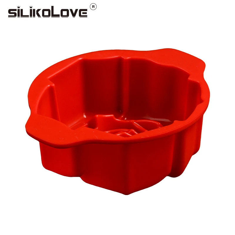 SILIKOLOVE 작은 장미 실리콘 빵 팬 케이크 몰드, 베이킹 실리콘 페이스트리 폼, 베이킹용 3D 실리콘 몰드