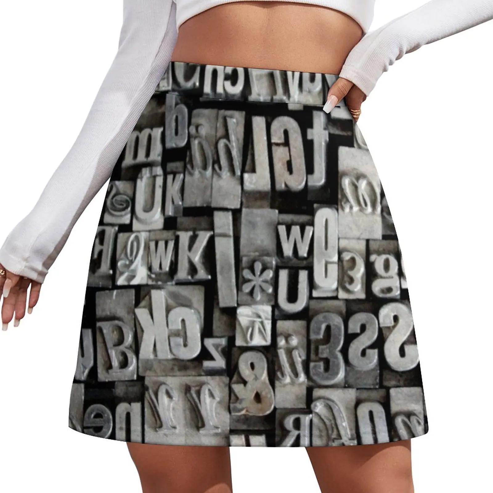 

Typewriter Mini Skirt Women's skirts women's stylish skirts Women's dress fairy core