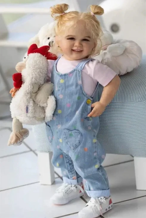

NPK 28'' 6 Month Size Kits Already Painted Renata Lifelike Skin Kit Doll Reborn ToddlerVery Lifelike Baby Doll DIY Toys