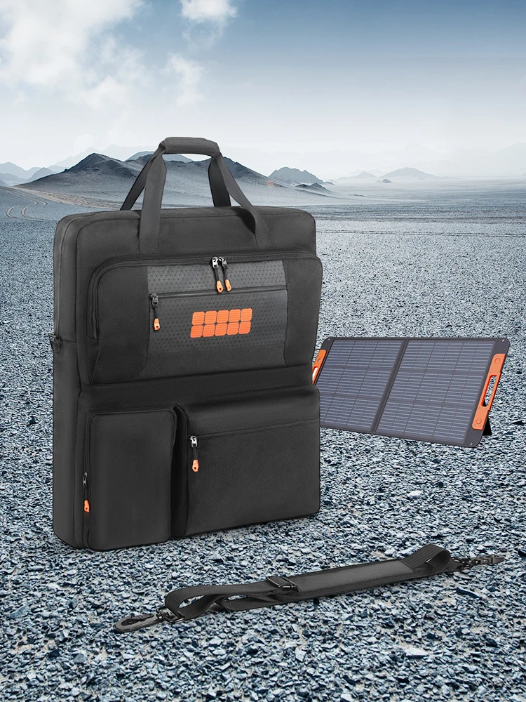 أكياس تخزين الألواح الشمسية مع أشرطة الكتف حقيبة كتف حماية محمولة سعة كبيرة لـ Bifacial/ZOUPW 100 وات 200 وات 220 وات #6