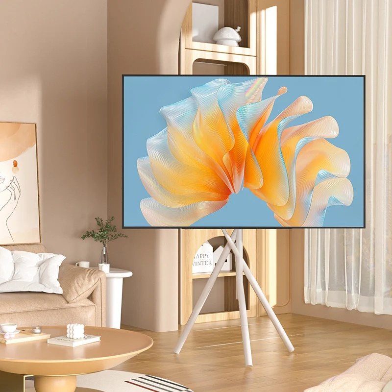 HILLPORT TV Floor Stand Triangular Painting Frame TV Bracket Three-Leg Art TV Mount Suitable for 43-93 Inches Screen YS-SM - view 2