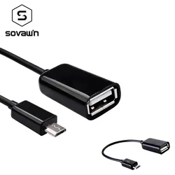 Sovawin cavo dati OTG Micro USB ad alta velocità da 16cm a adattatore OTG Host USB femmina per Tablet PC telefono cellulare Android