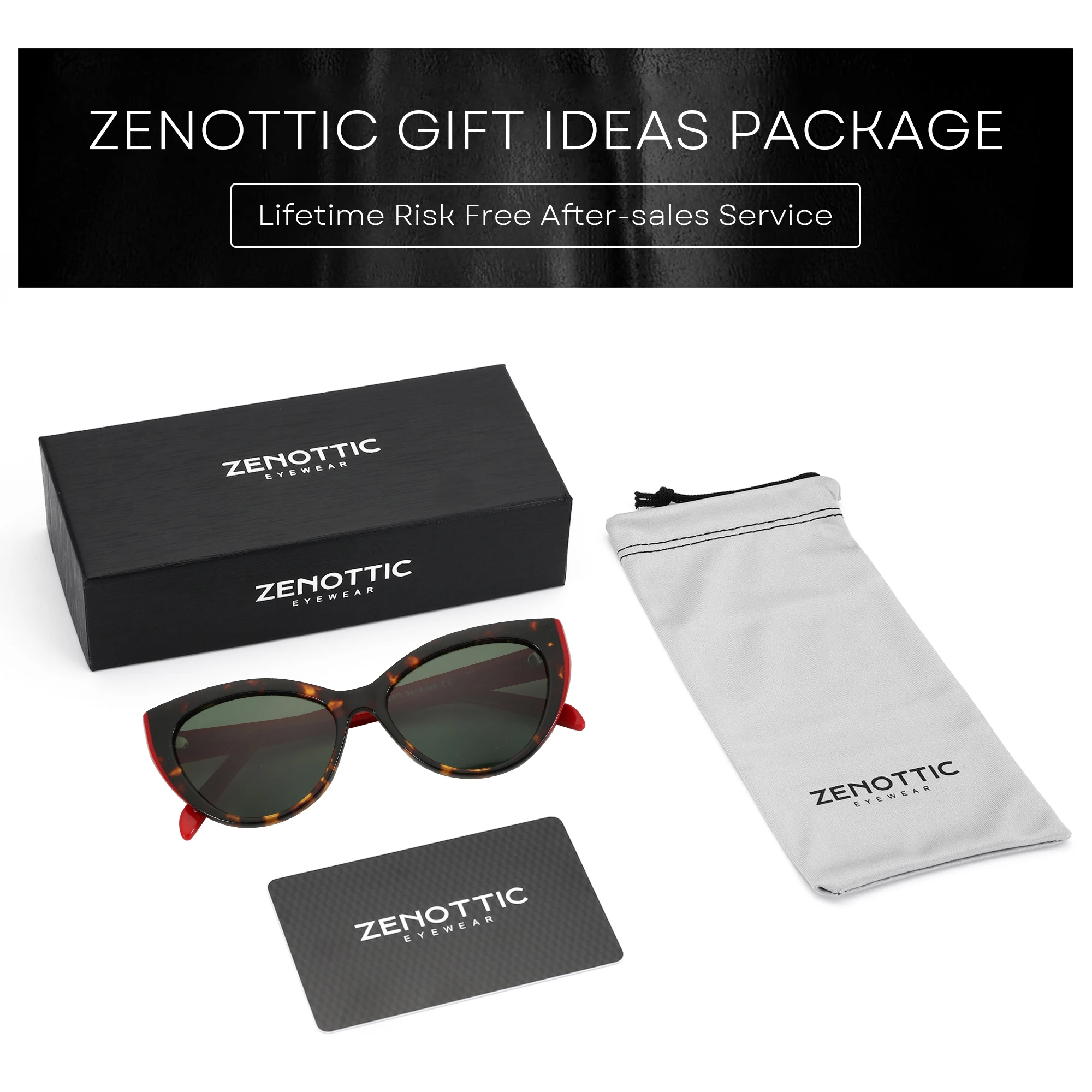 Acetate Cat-Eye Polarized Sunglasses UV Protection Gift Set Handmade Amazon.com: CARFIA Designer Acetate Womens Polarized  main image 2