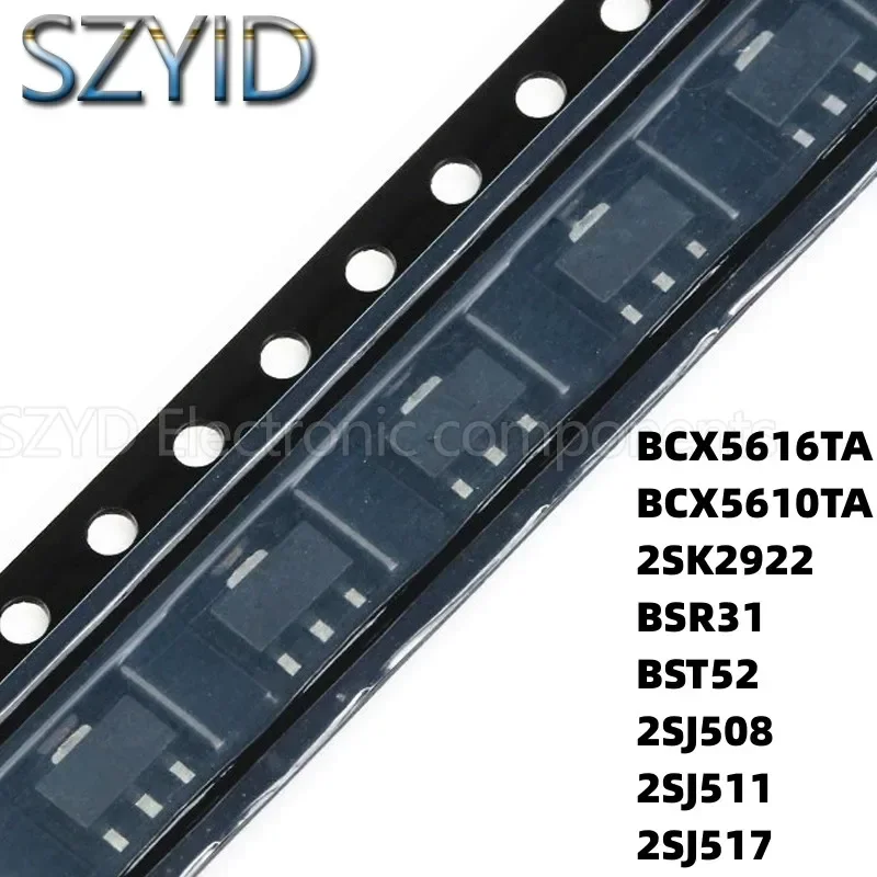 100PCS SOT89 BCX5616TA BCX5610TA 2SK2922 BSR31 BST52 2SJ508 2SJ511 2SJ517