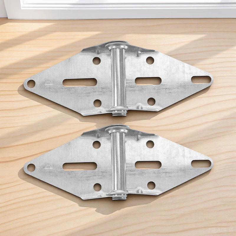 

2Pcs Garage Door Hinges Premium Iron Heavy Duty Replacement Durable Automatic Closing for Overhead Residential Door Hardware