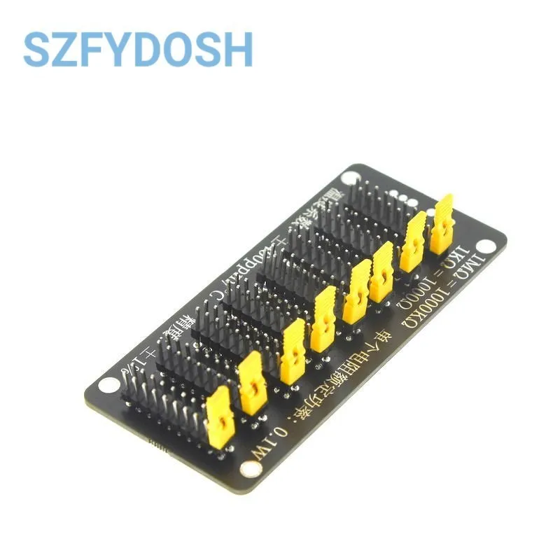 7 Seven Decade 1R - 9999999R Programmable Adjustable SMD Resistor Slide Resistor Board Step Accuracy 1R 1% 1/2 Watt Module 200V