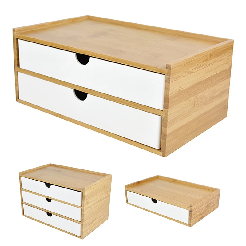 

HOT-Multi-Layer Storage Supplies Nan Bamboo Board Storage Box Hotel Guest Room Drawers Storage Drawers Jewelry Box