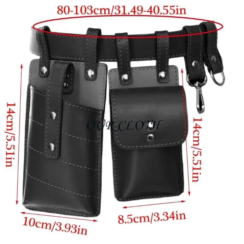 中世のスチームパンクレザーウエストバッグレザーベルト付き中世のウエスト電話バッグ男性用女性女性ハロウィーンY1AC