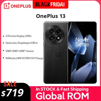 ใหม่ทั้งหมด OnePlus 13 Snapdragon 8 Elite Hasselblad กล้อง 6.82 นิ้ว 2K AMOLED Display 6000mAh แบตเตอรี่ 100W SUPERVOOC ColorOS 15