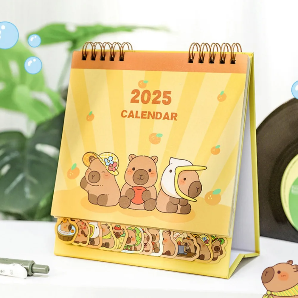 

Kalendar Panda Animal Calendar Standing Flip Planning Capybara Desk Calendar To Do List Time Date 2025 Calendar Ornaments