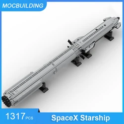 MOC Building Blocks SpaceX Starship & SuperHeavy Spacecraft (SLS Scale) DIY Assemble Bricks Model Collection Toys Gifts 1317PCS