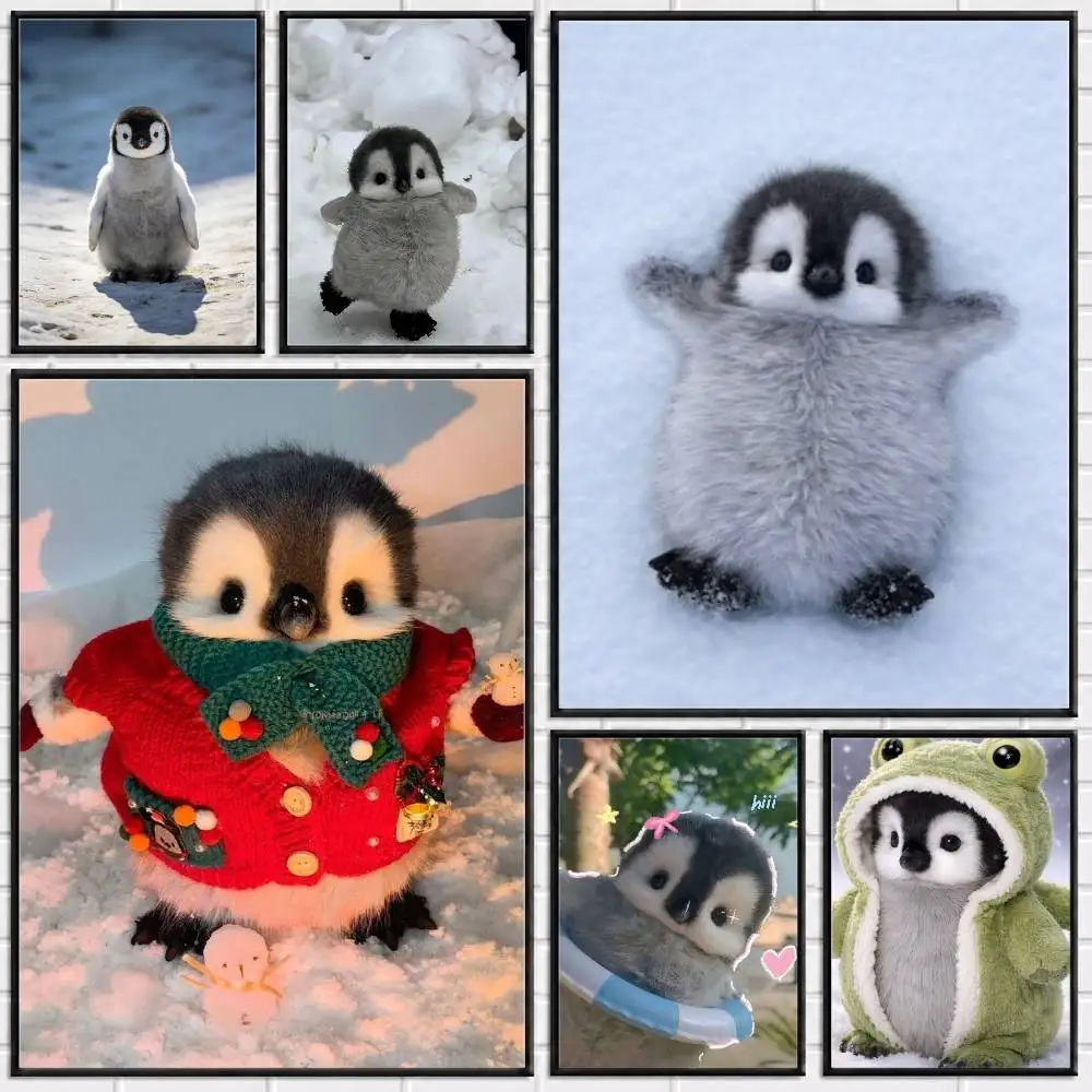 P-Pudgy Penguin CUTE Poster Versatile HD Waterproof Wall Art Self-Adhesive Decor for Any Space Ideal Gift
