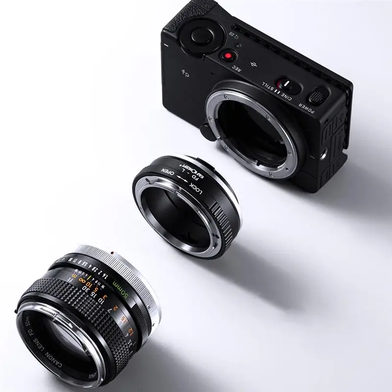 K&F CONCEPT FD-L FD Lens to L Mount Adapter Ring for Canon FD FL Mount to Sigma Leica Panasonic L mount Camera