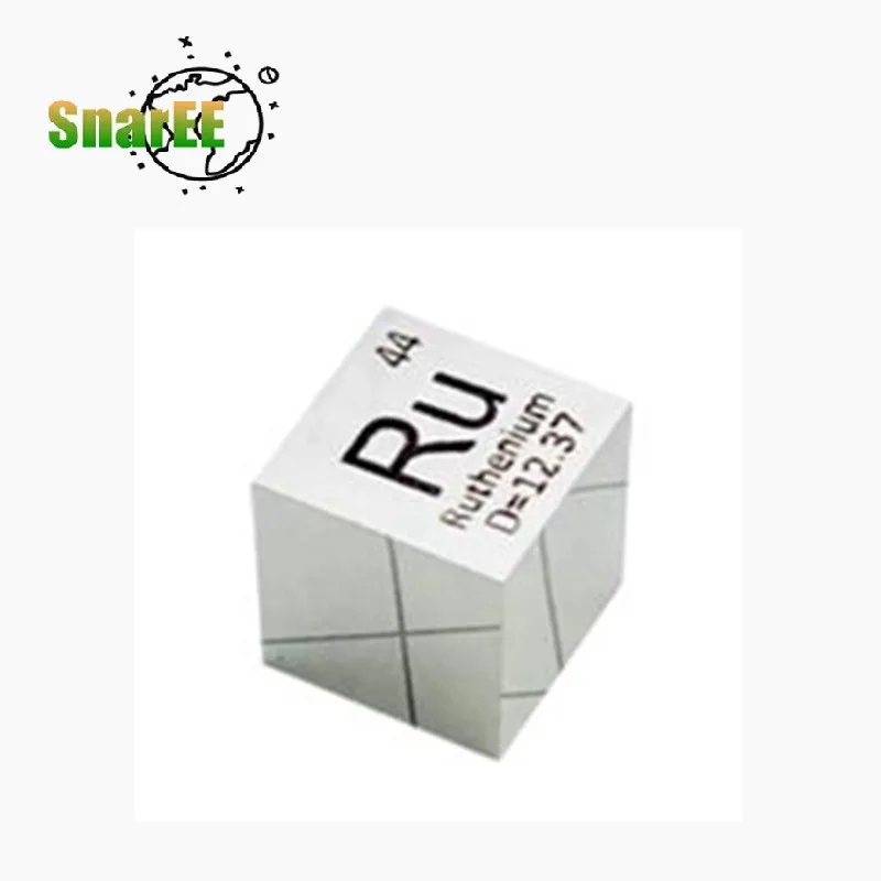 Ruthenium Element Cube High Purity Ru Ruthenium Cube 10x10x10mm Scientific Research Materials Holiday Gifts