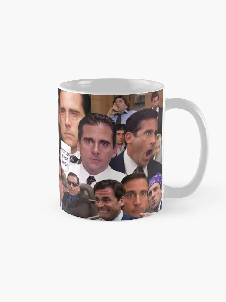 Michael Scott Collage Ceramics Coffee Mugs, Tea Cup, Milk Cups, Drinkware, Gifts