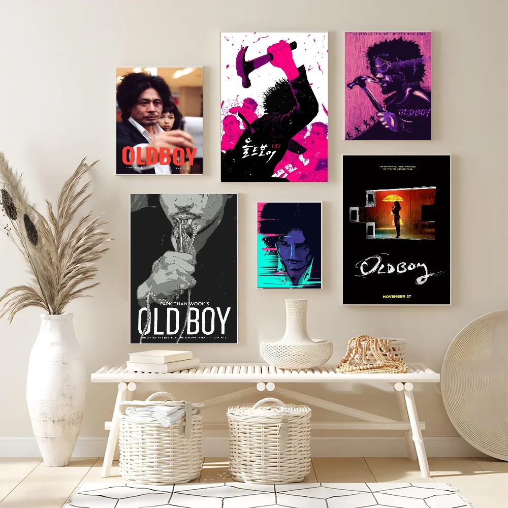 Classic Movie O-Oldboy Vintage Posters Sticky Vintage Room Home Bar Cafe Decor Kawaii Room Decor