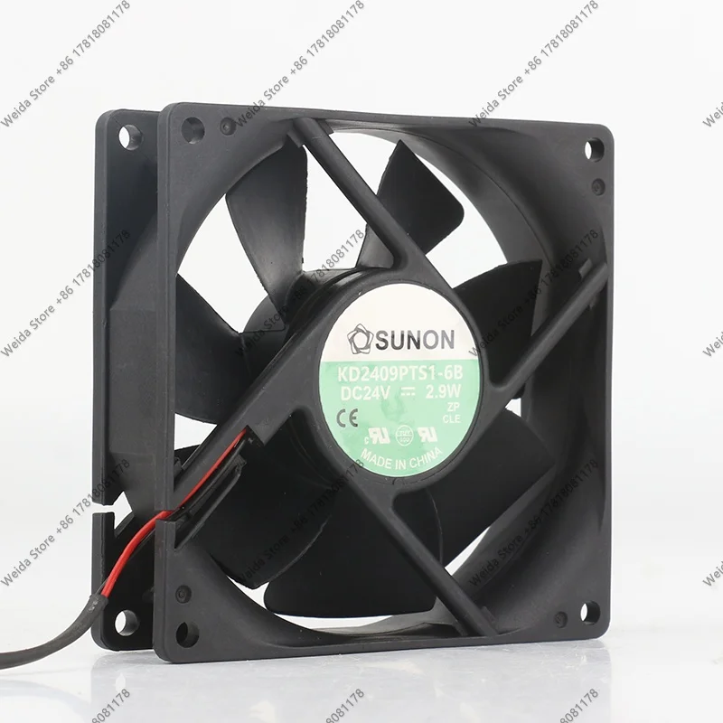

Jianzhun SUNON KD2409PTS1-6B 24V 2.9W 9CM 90X90X25MM 9025 2-wire inverter cooling fan