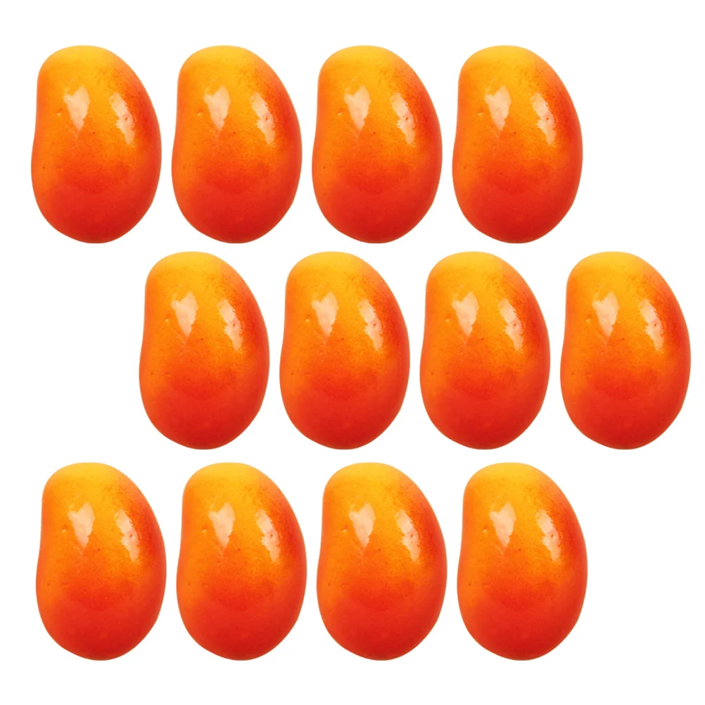 

30pcs Mini Artificial Mangos Fake Miniature Fruit For House Decor Kids Educational Simulation Mango Props Desktop Layout Decor