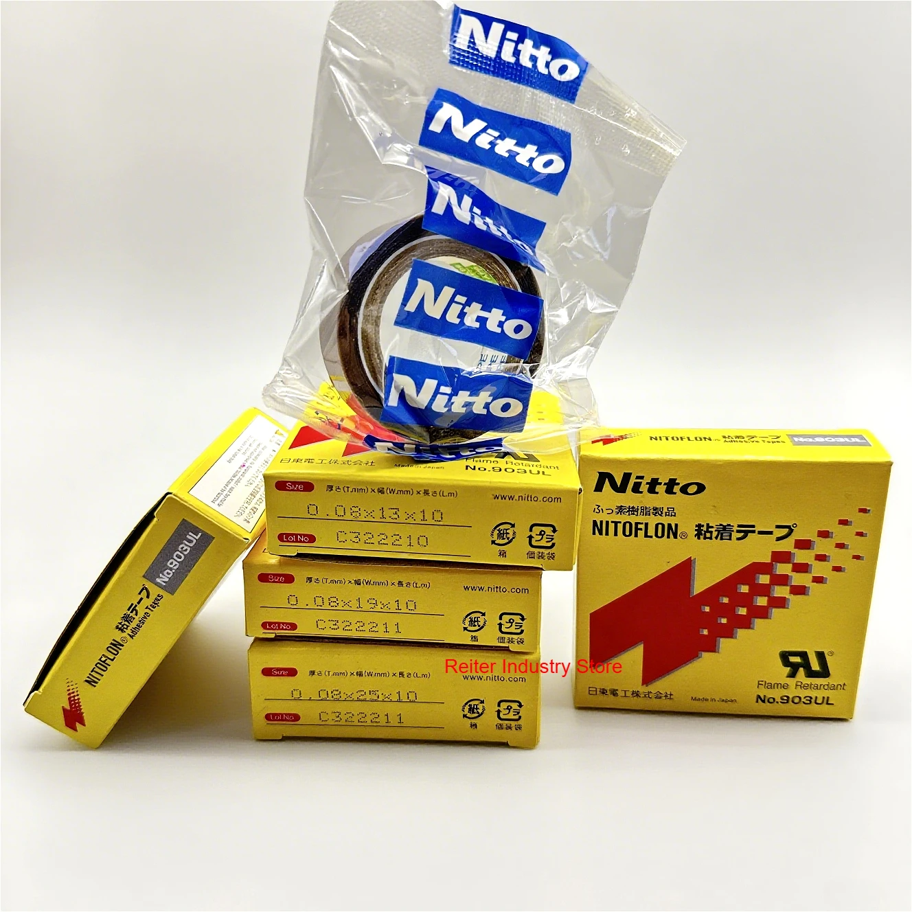 

1pcs 903ul 0.08mm / 0.18mm Nitto Ridong Teflong high temperature resistant tape sealing machine hot knife imported from Japan