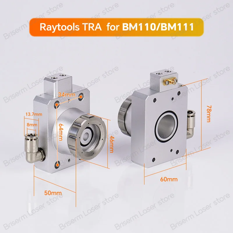 Raytools Laser Nozzle Connector TRA BM110 BM111 Capacitive Sensor for Raytools Fiber Laser Cutting Head