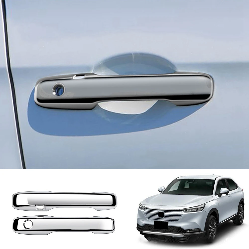 Car Outer Door Handle Frame Door Handle Cover Car Accessories for Honda VEZEL RV 2021 C