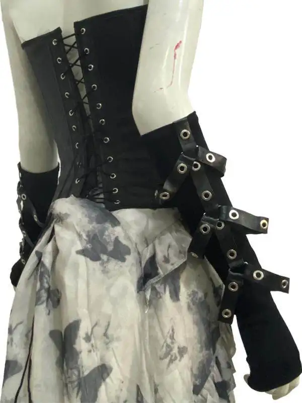 punk-style-locomotive-black-personality-harajuku-half-finger-hand-sleeve-men's-and-women's-functional-wind-sunscreen-hand-sleeve