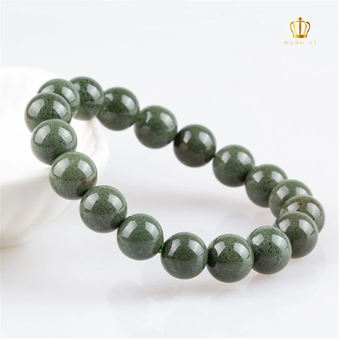 

Top Natural Green Phantom Quartz Bracelet Jewelry For Women Men Wealth Gift Reiki Crystal Gemstone Beads Strands AAAAA 7-14mm