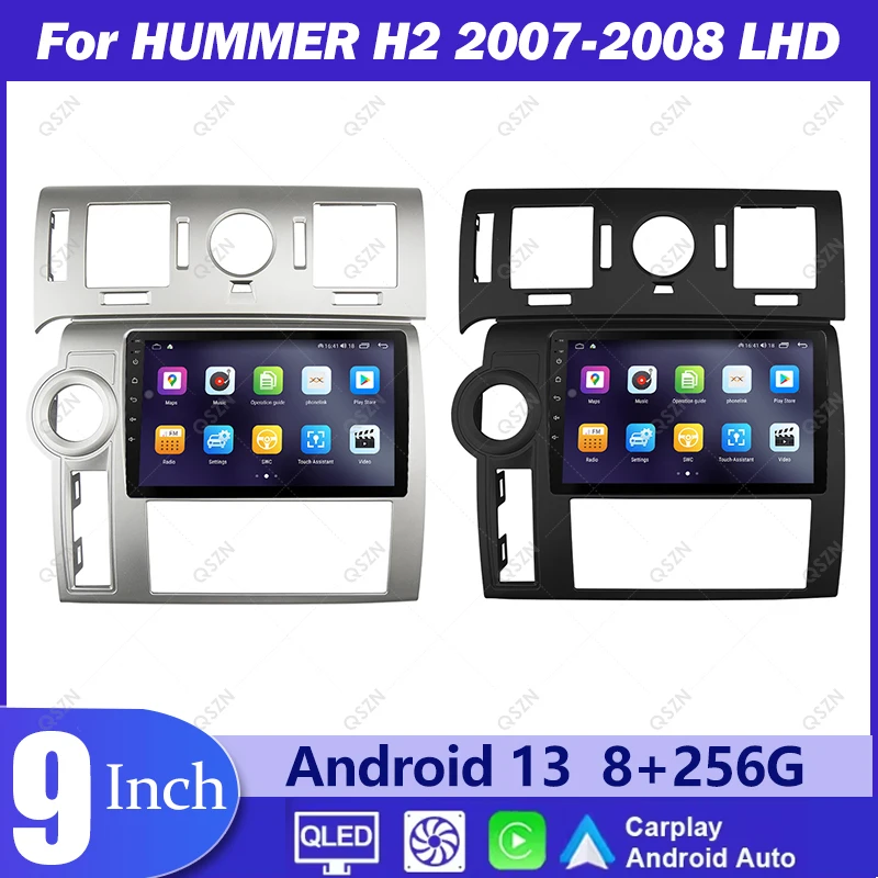 For HUMMER H2 2007-2008 9Inch RHD Car Multimedia Stereo Head Unit Android Car Radio Player GPS Touch Screen 8 Core Wifi