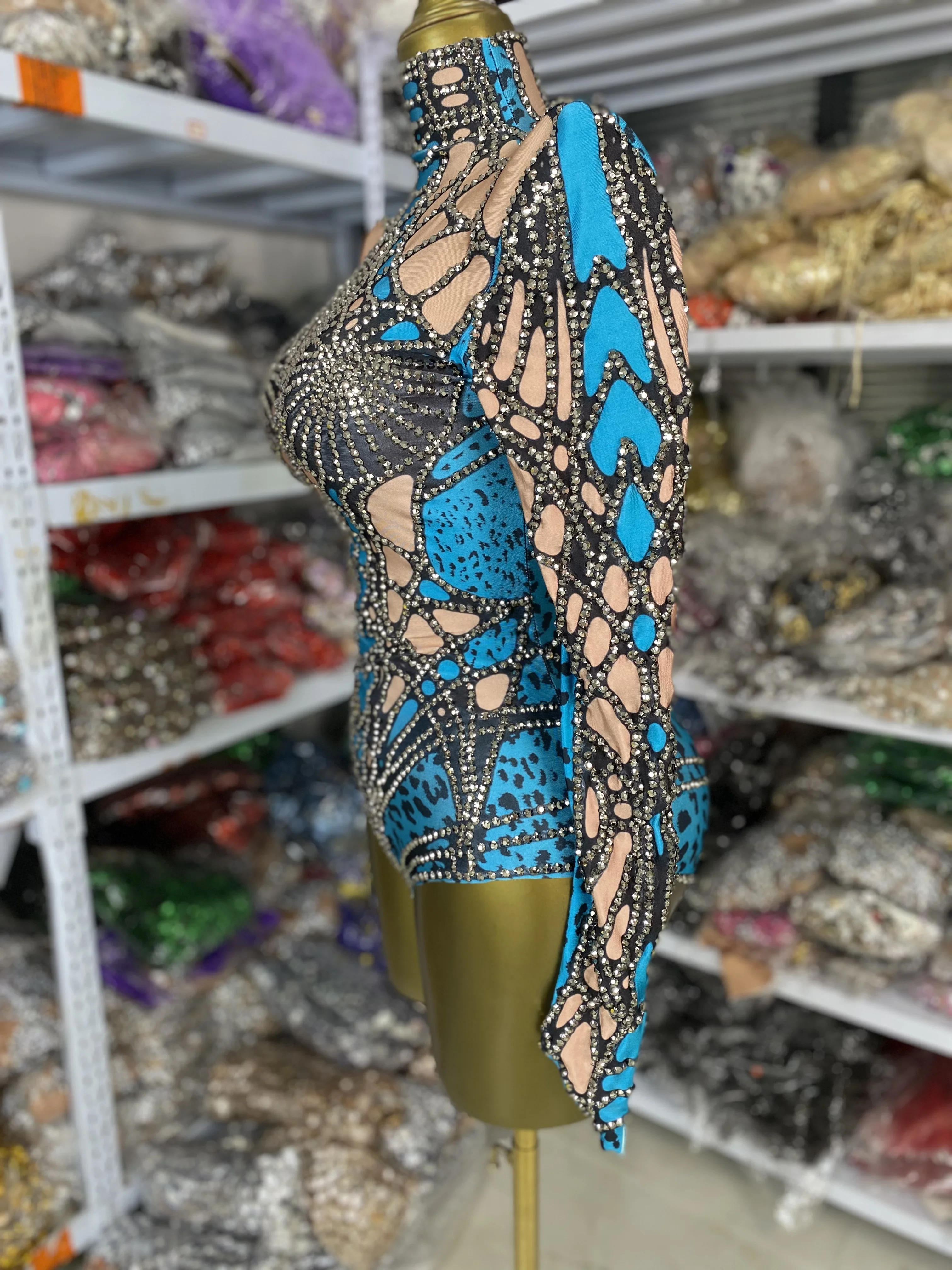 

Женская водолазка со стразами и длинным рукавом, боди из спандекса, трико для художественной гимнастики, музыкальный фестиваль, сценические костюмы