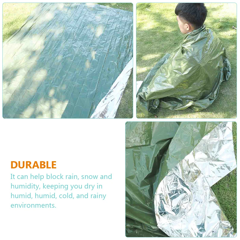 

3Pcs Thermal Blanket Survival Kit Heavy Duty Waterproof Emergency Blanket for Outdoor Camping Hiking First Aid Rescuing Gear