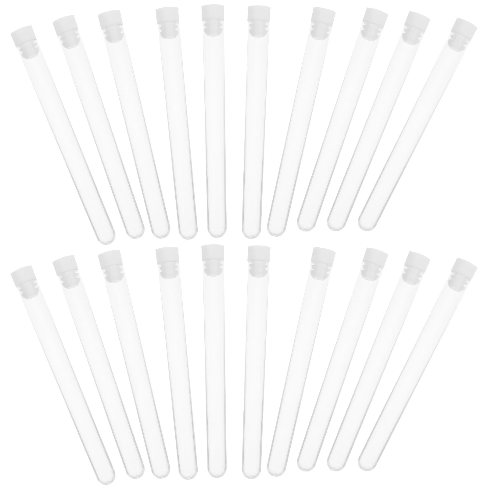 

50 Pcs Tampon Storage Bottle Lash Wands Tube Transparent Jewelry Test Tubes Mini Powder Jars Travel