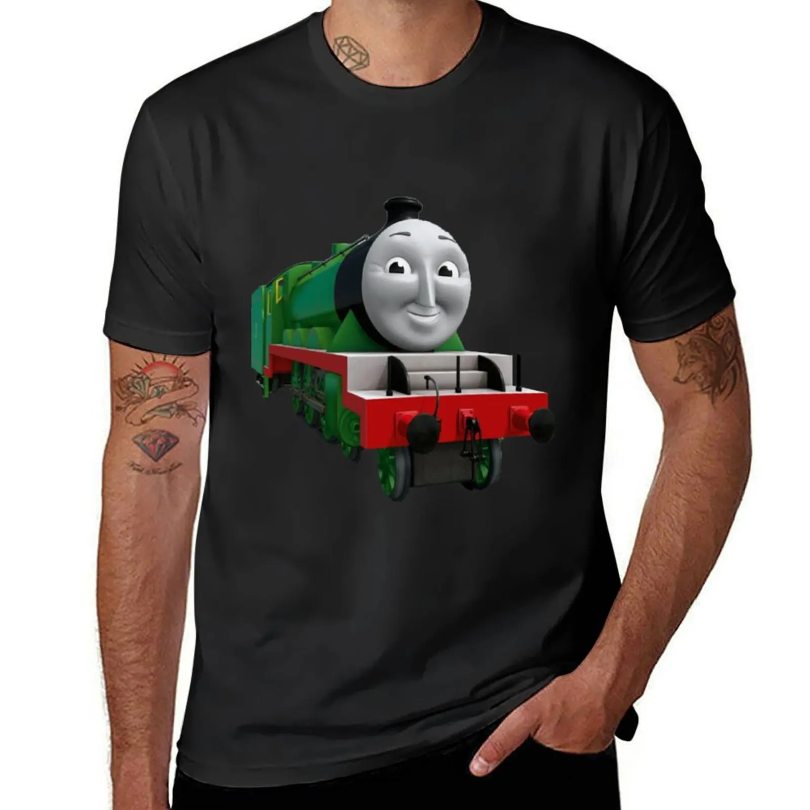 

Henry the Green Engine CGI T-Shirt anime clothes graphics mens t shirt graphic