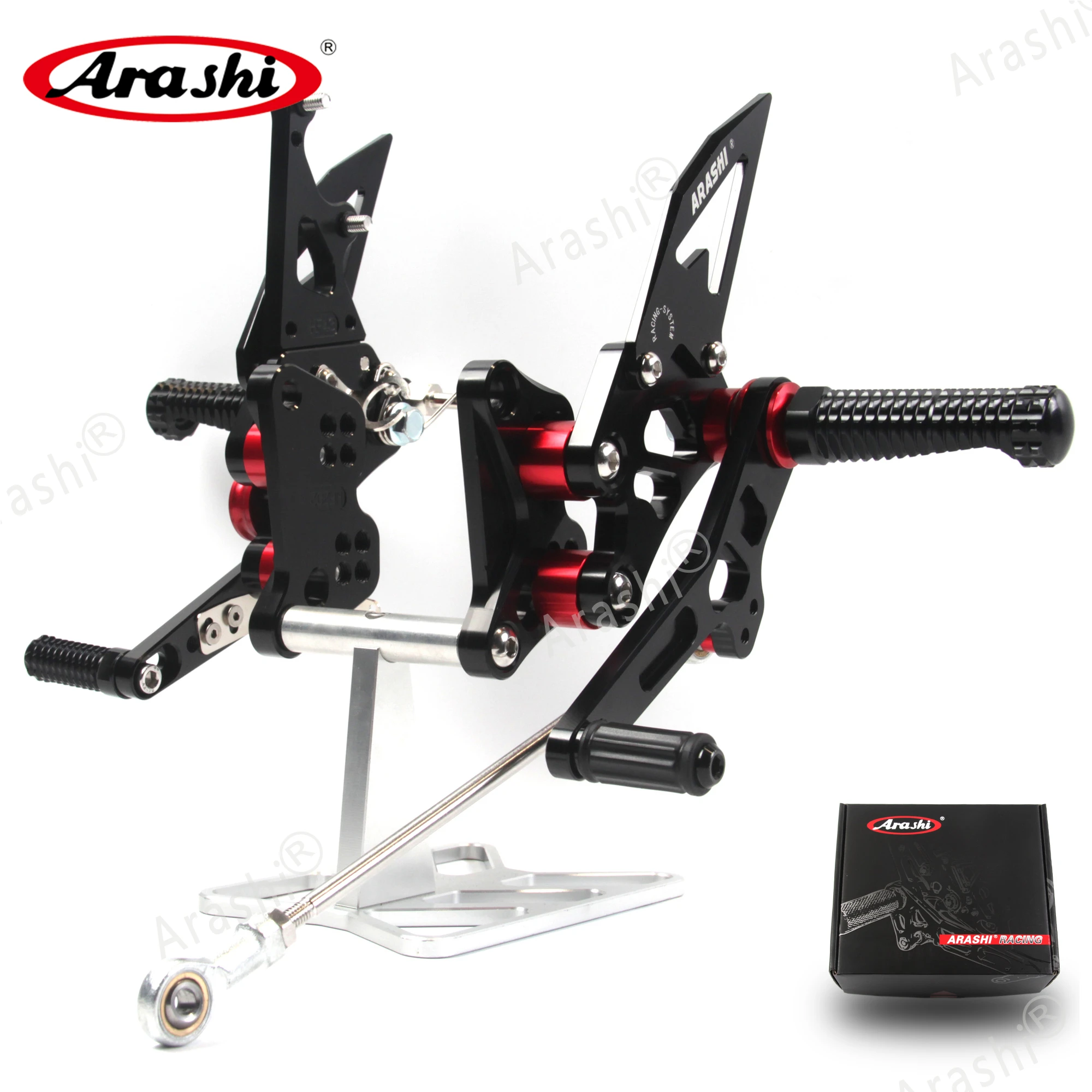 

Arashi Adjustable Footrests For SUZUKI GSXR 1300 Hayabusa 2008 - 2020 CNC Rider Rearset 2009 2010 2011 2012 2013 2014 Foot Pegs