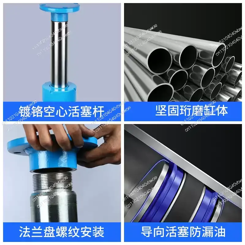 Cylinder hydraulic cylinder outriggers 10 tons 20 tons 30 tons two-way flange firewood splitter lift baler hydraulic cylinder