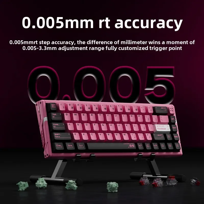 RS6Ultra Magnetic Axis Keyboard Game Esports Dedicated High-end Competitive Single Mode Aluminum Lump Lump Low Delay Fearless
