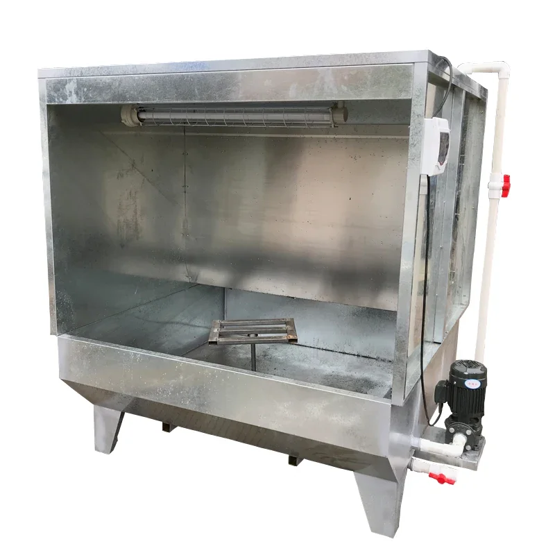 protection water curtain cabinet painting table Small water circulation painting box Spray room dust removal water curtain