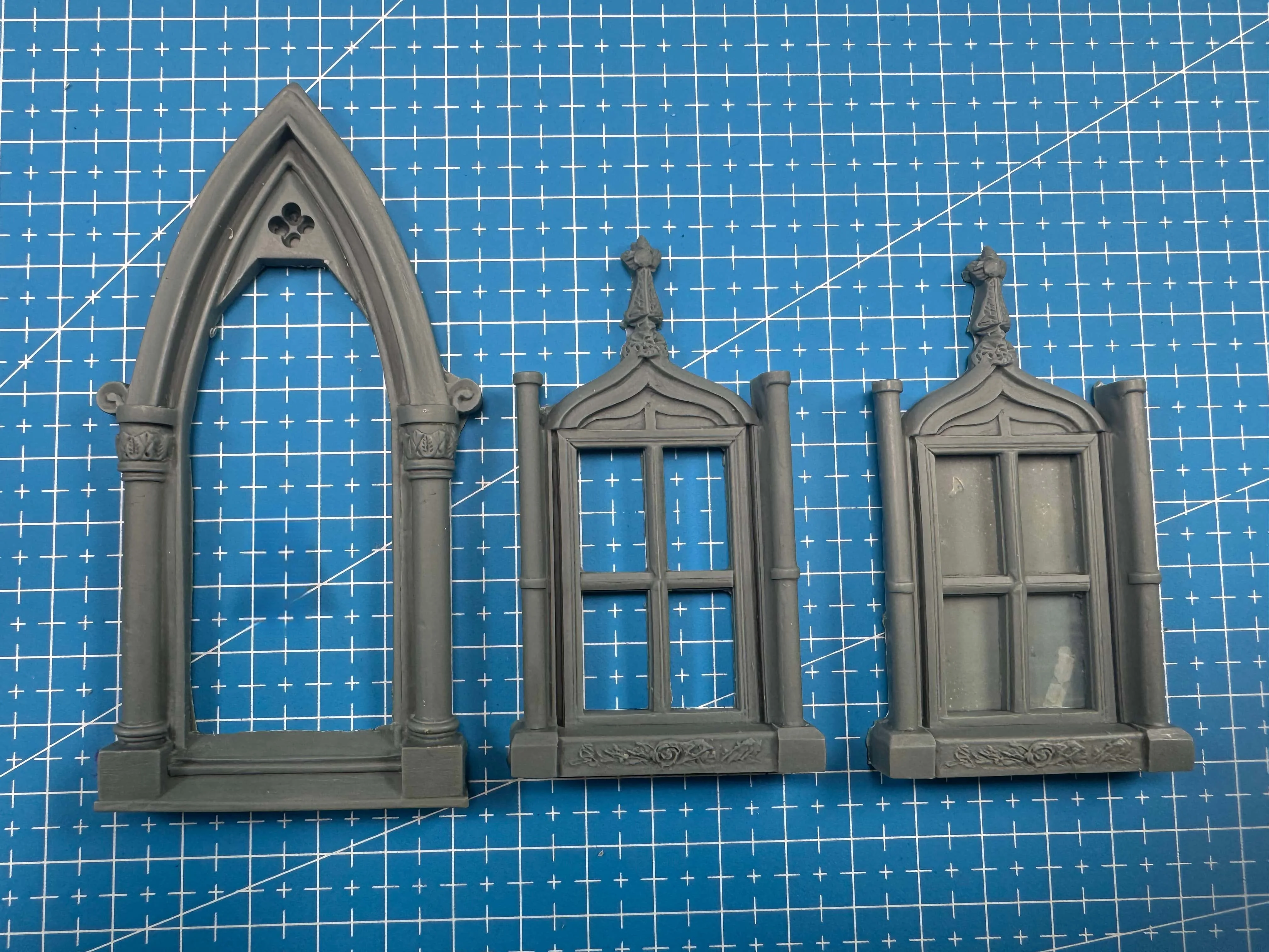 1: 35 Casting Resin Model Assembly Kit, GK， The Model Scene Uses Church Doors and Windows, Which Are Unpainted