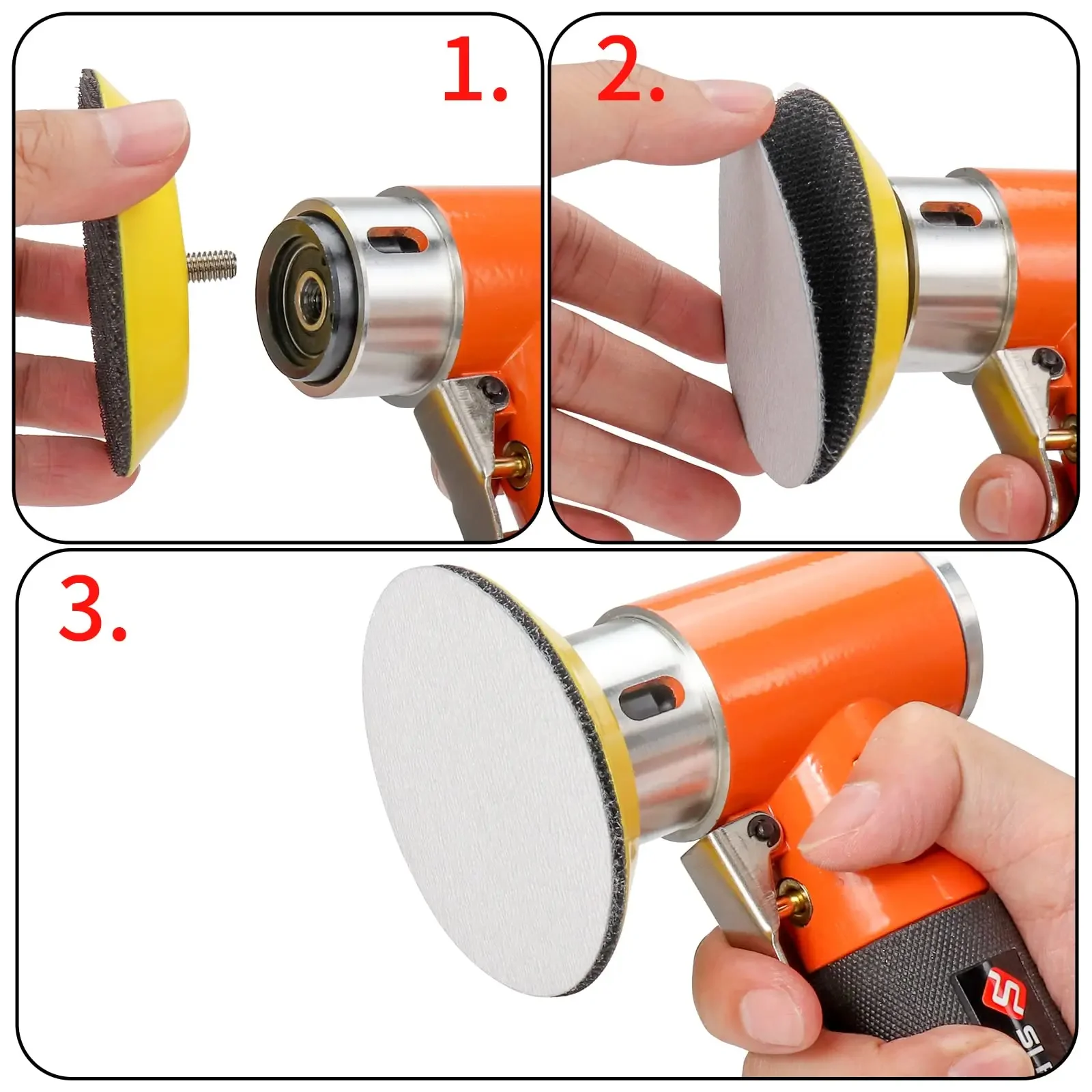 30 Pcs 3 Inch 75MM Premium Hook and Loop Sandpaper Kit 60-1200# for Sanders Grinder Drill Attachment Rotary Tools Woodworking