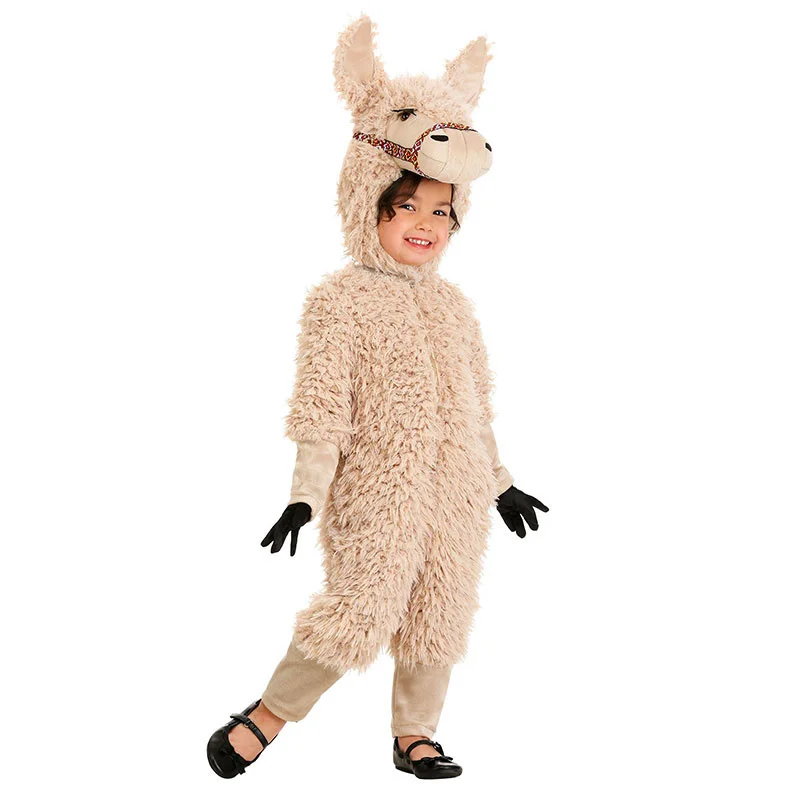 Halloween Cosplay Adult Kids Animals Llamas Costume Alpacas Costume Llama Jumpsuit Baby Alpacos Jumpsuit Clothing