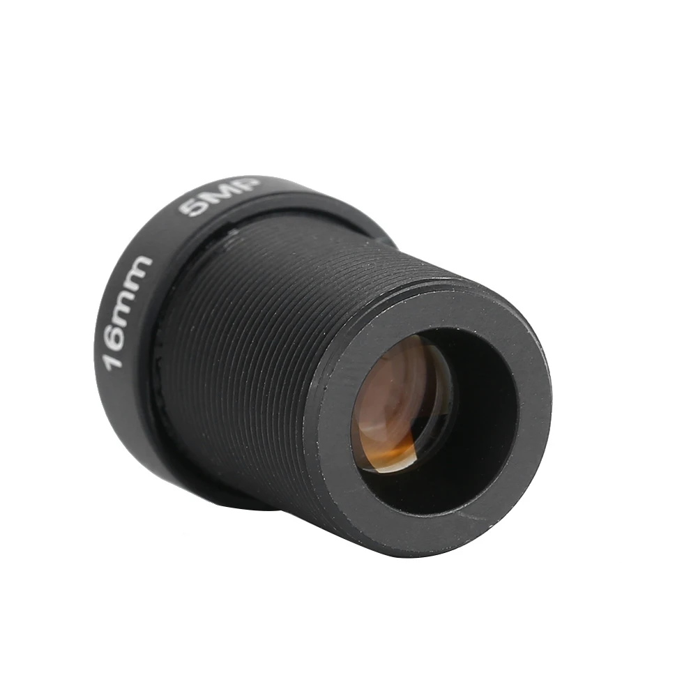 قسط 5MP 16mm HD ثابت لوحة واحدة التركيز زاوية واسعة رئيس عدسة استبدال ملحق للتصوير كاميرا CCTV الأمنية