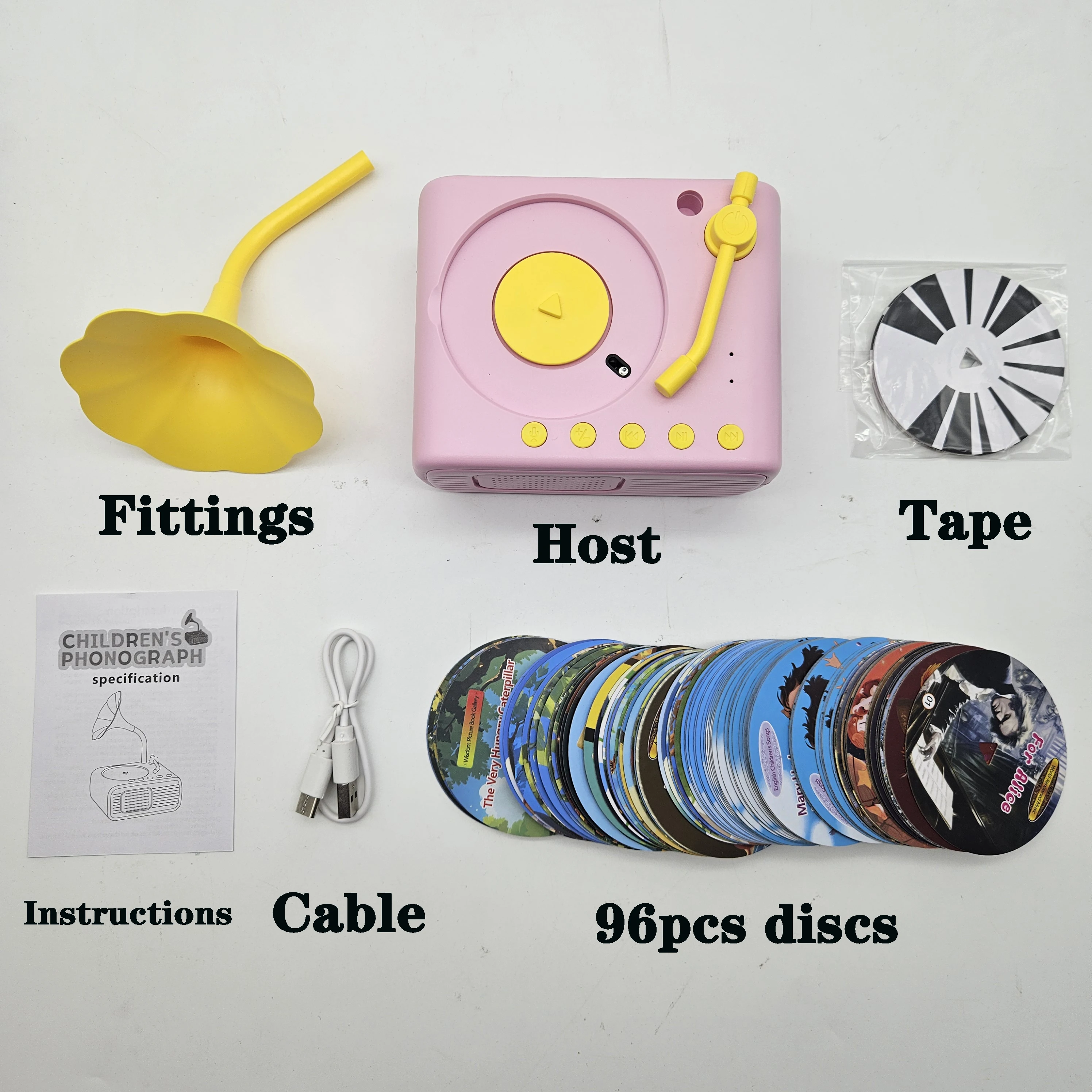 Children's Music Toys Phonographs Fables Stories Point Readers Enlightenment Learning Machines Early Education Machines96 Sheets