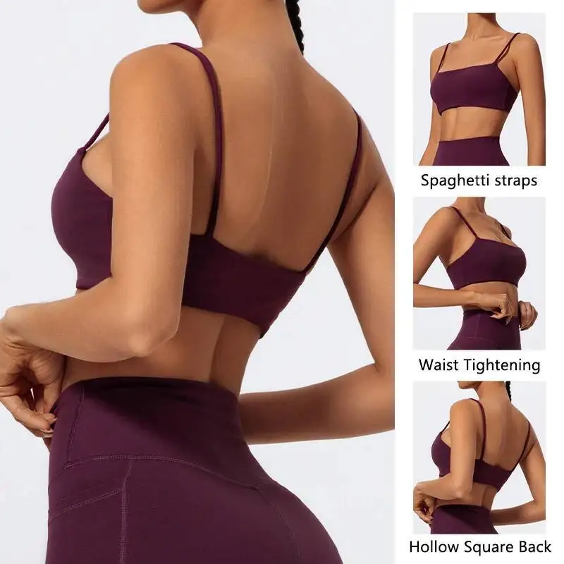 

High Stretch Sports Bra Gym Underwear Women Running Breathable Yoga Clothes Quick Drying Casual Fiess Top Female